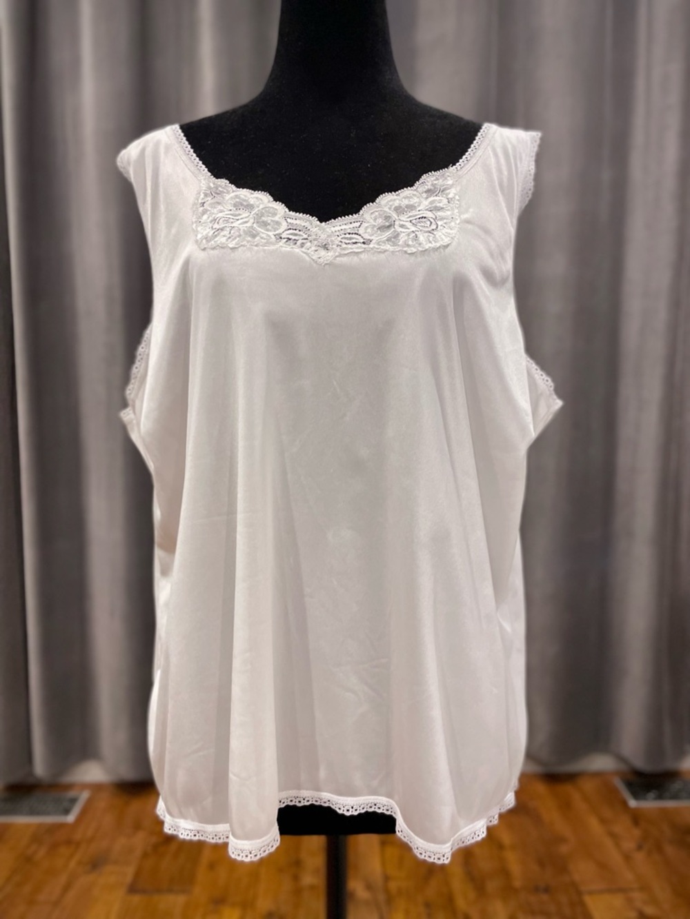 Vintage white nylon camisole
